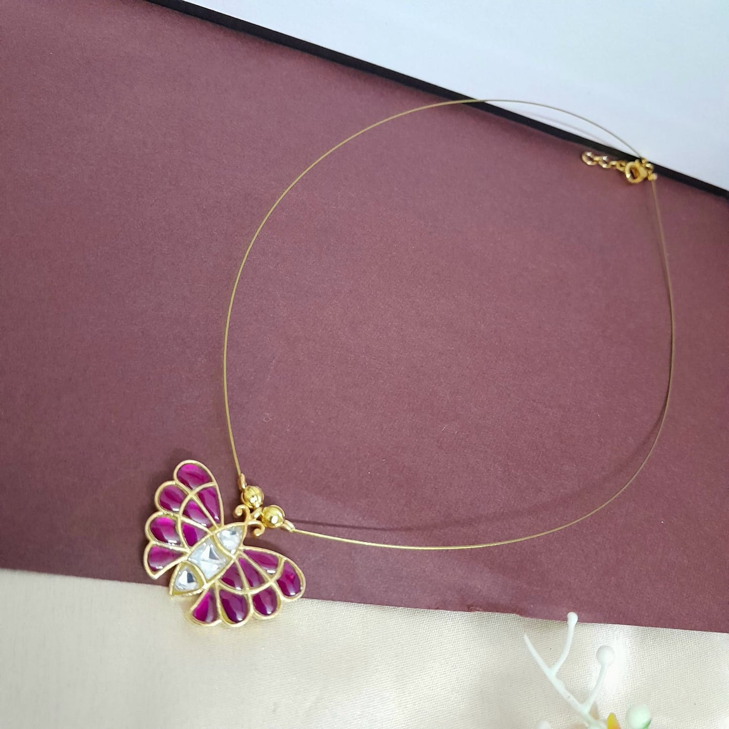 Gorgeous Invisible butterfly necklace set