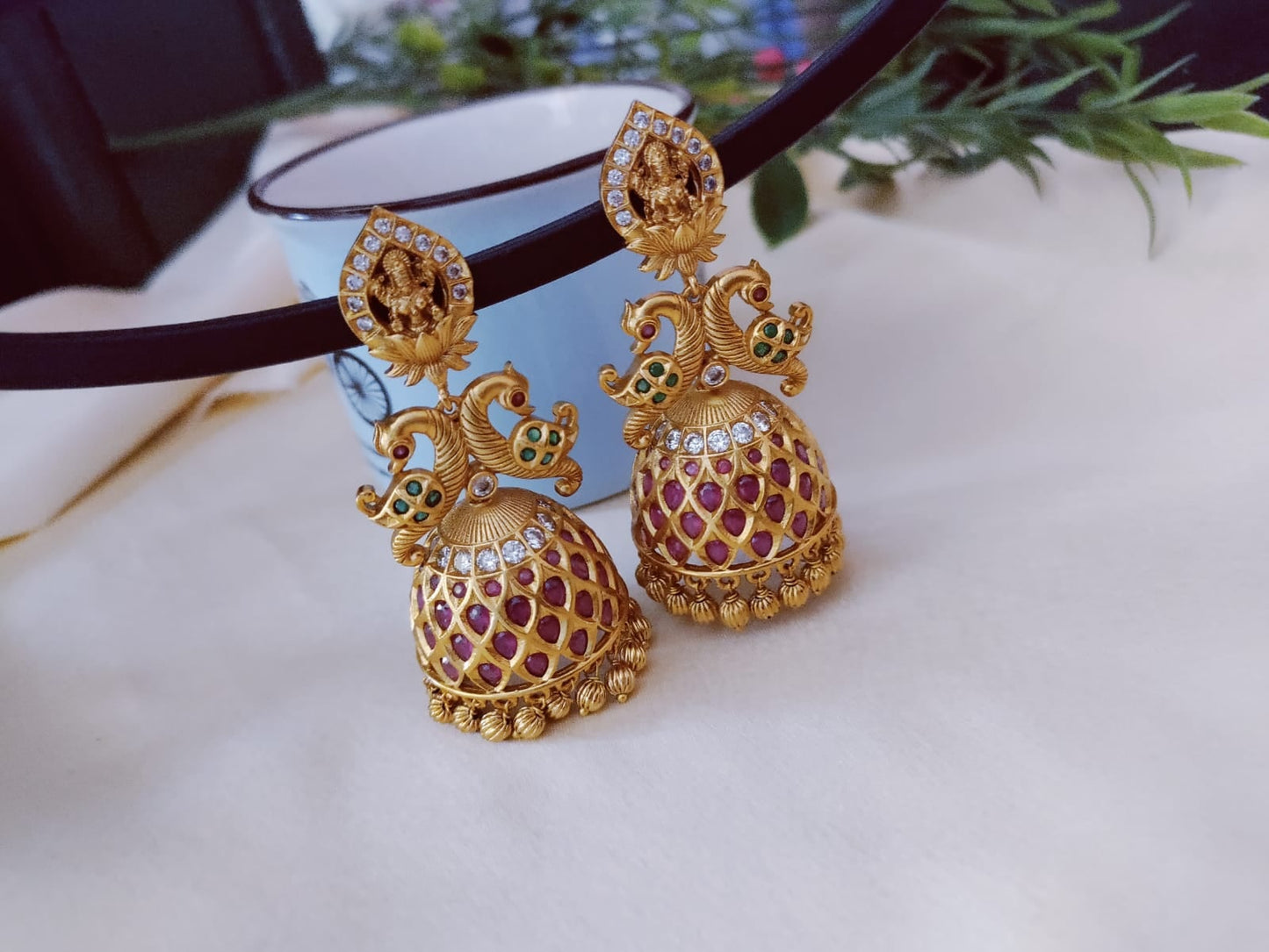 Kemp stone jumkha earring