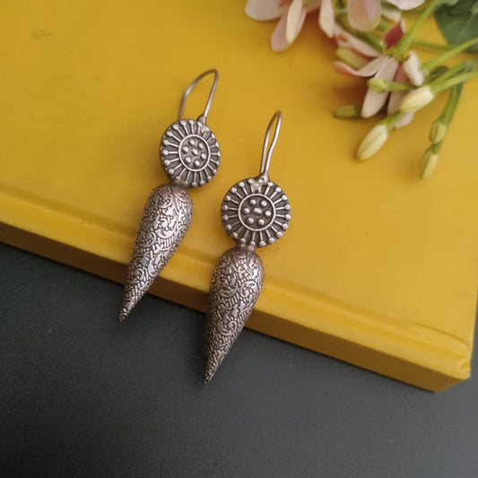 Round drop SLA earring