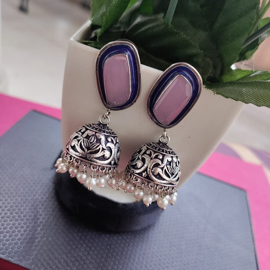 Stone jumkha earring