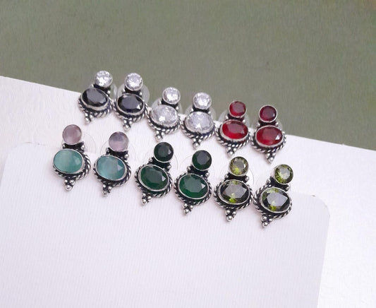 Round type 2 stone earring