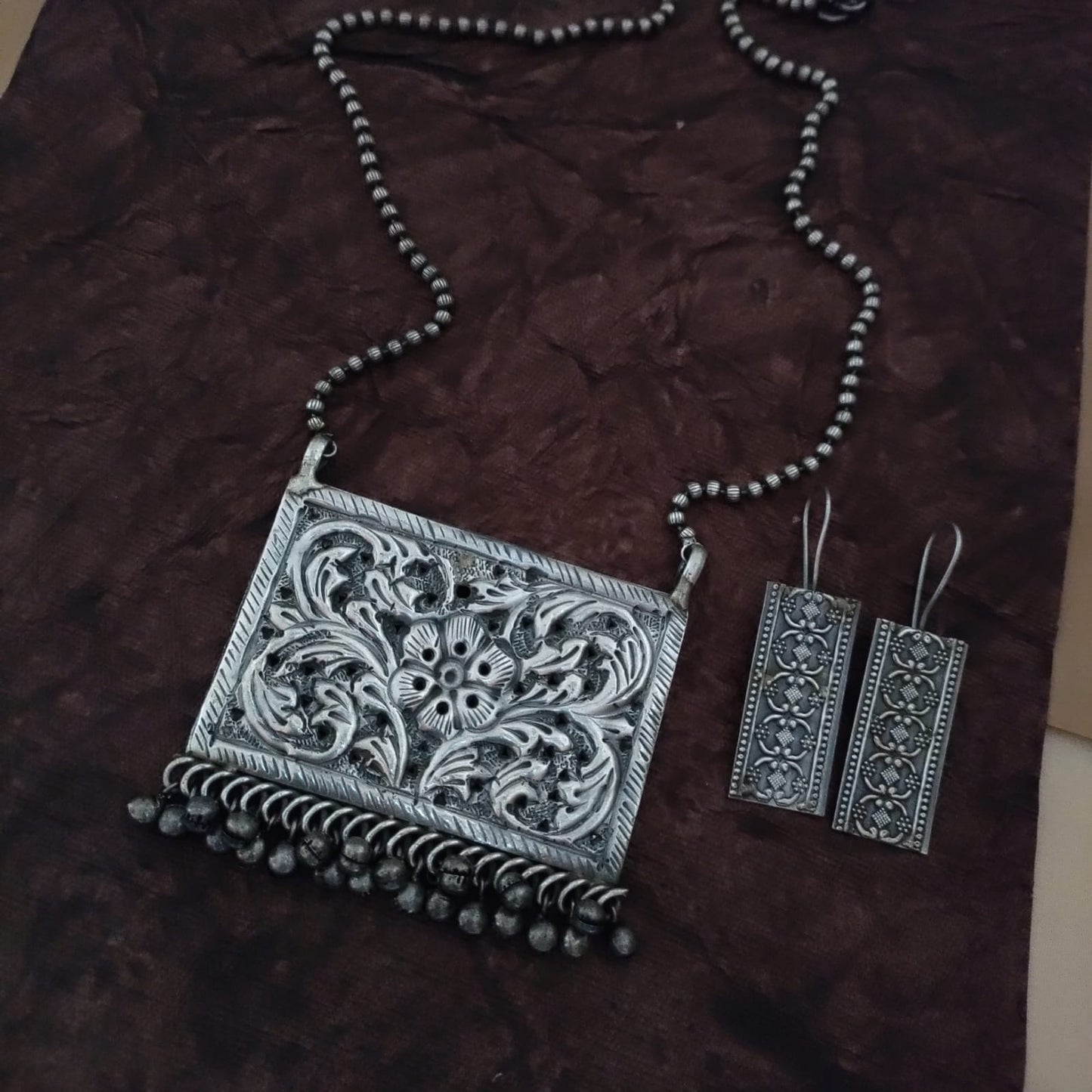 Long replica chain set silver